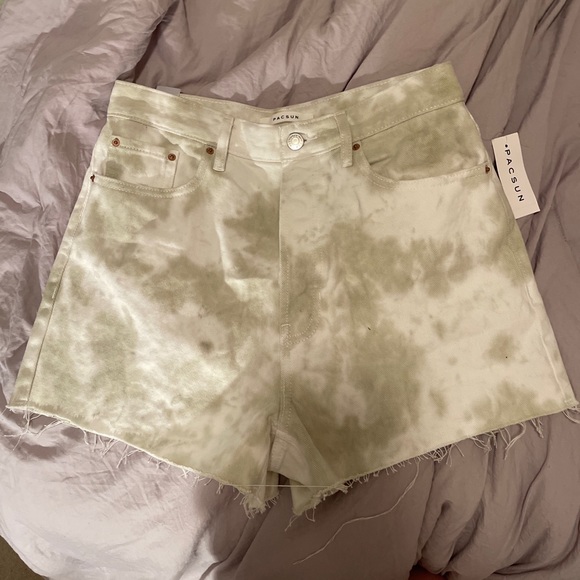 pacsun tye dye jeans shorts - Picture 1 of 2